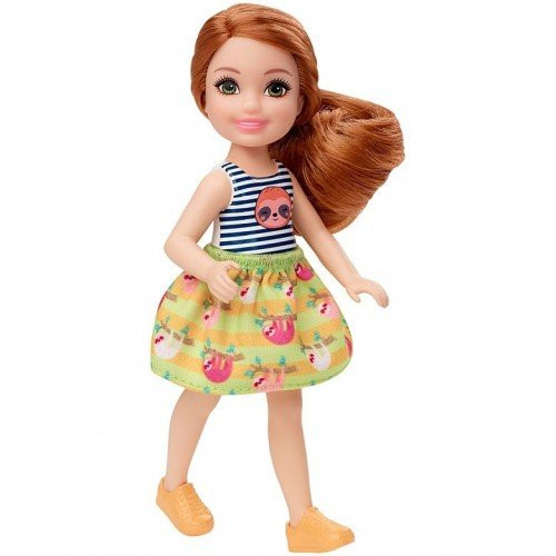 Barbie Club Chelsea - Meisje met Luiaard Jurkje - 15 cm - Minipop