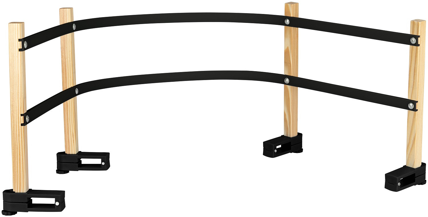 Nijdam Rugleuning voor Vouwslee - Slee - Slede - Opklapbaar - Zwart