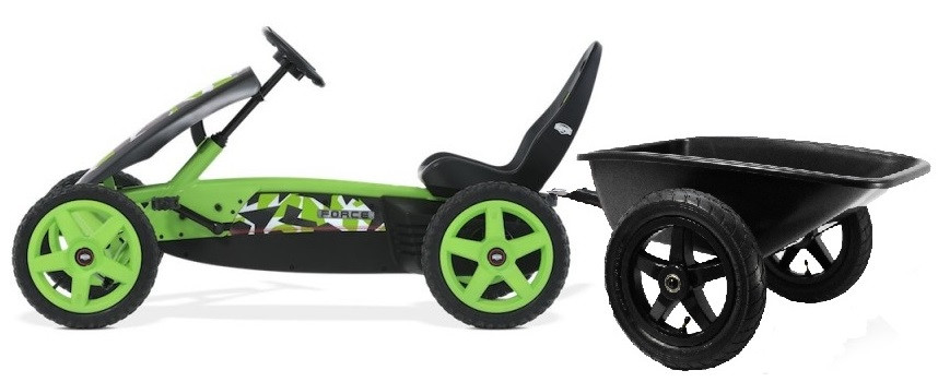 BERG Skelter Rally Force met Aanhanger Junior