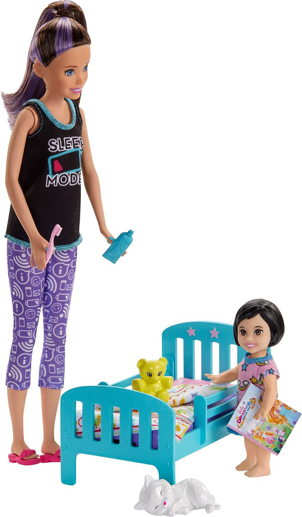 Barbie Skipper Babysitter - Bedtijd - Barbiepop - Modepop