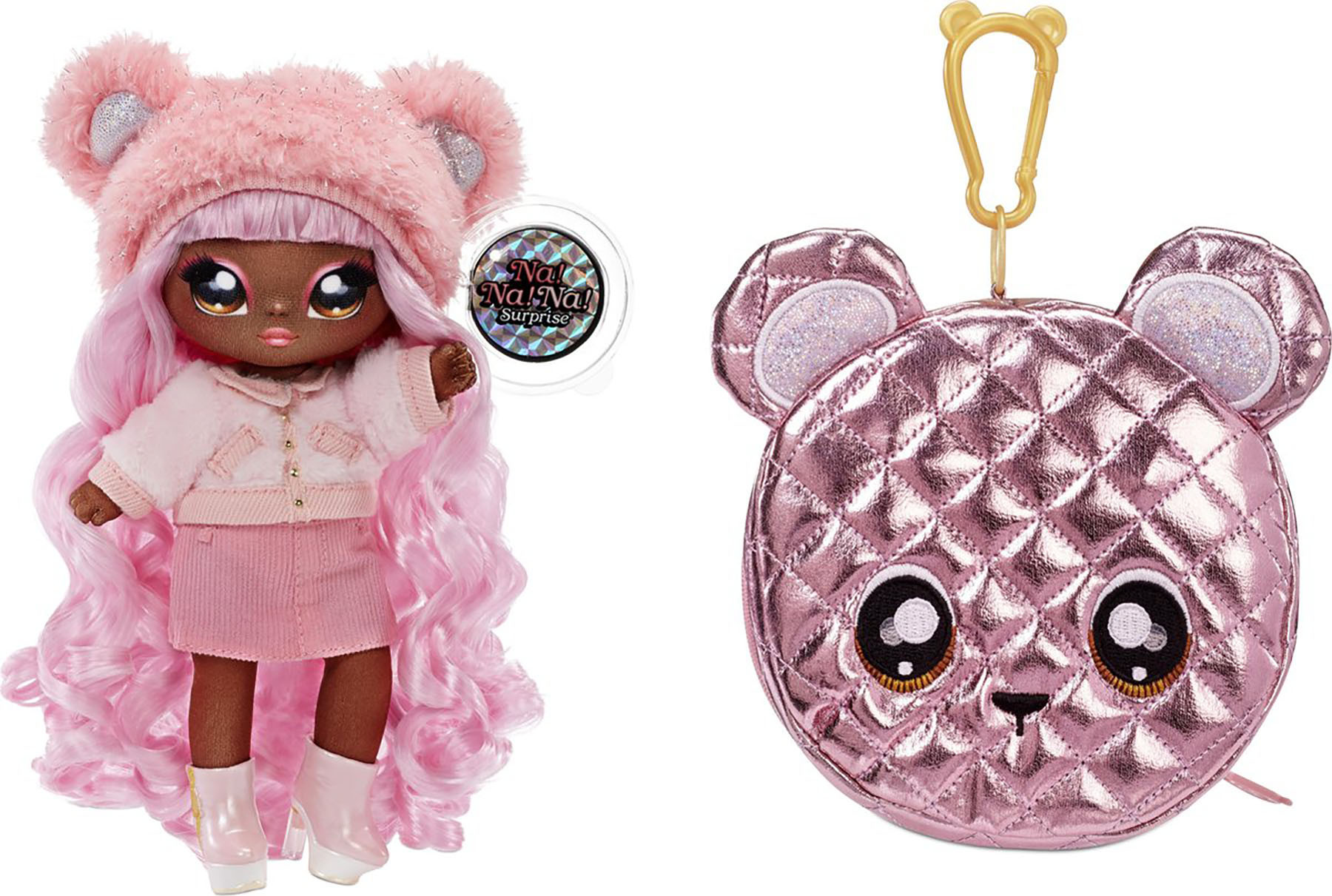 Na! Na! Na! Surprise - 2-in-1 Pom Dolll - Cali Grizzly - Serie Glam 1 - Modepop