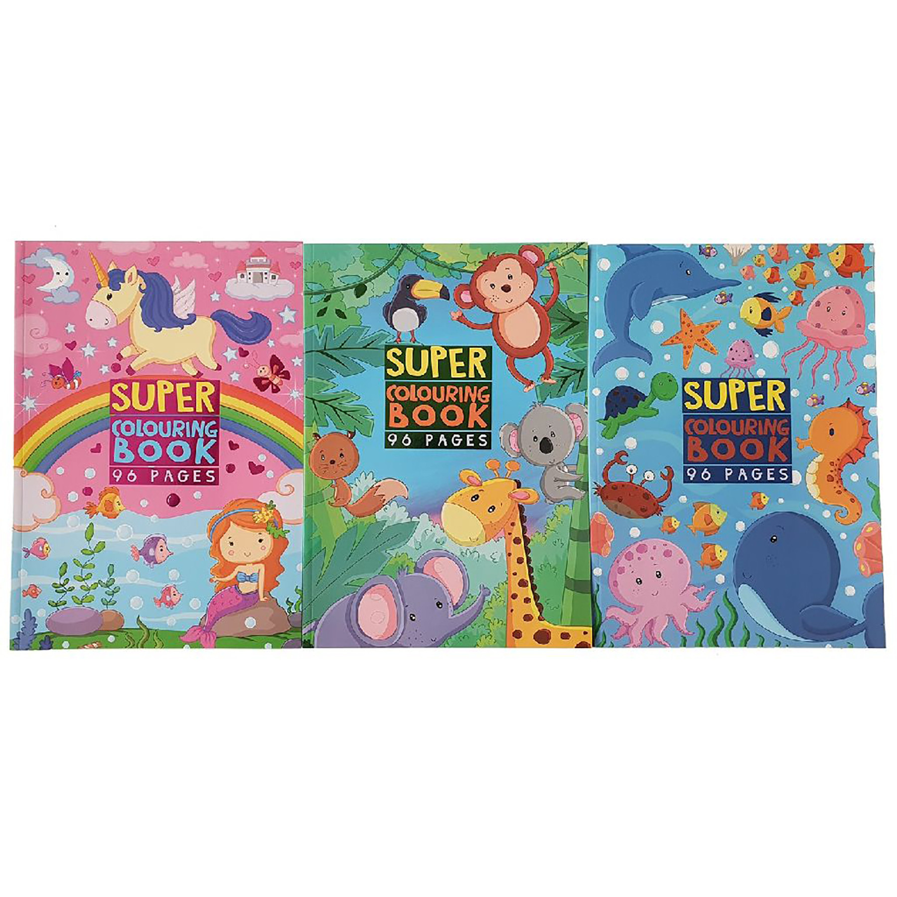 Super Kleurboek - 96 blz - Assortiment - Prijs per stuk