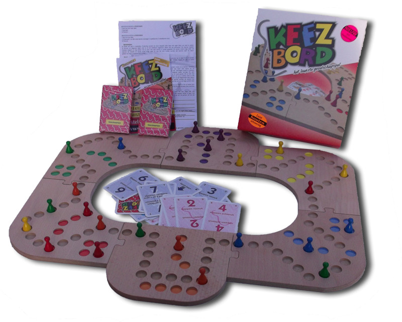 Keezbord Keezenspel - Bordspel - Hout - 4 tot 6 Personen