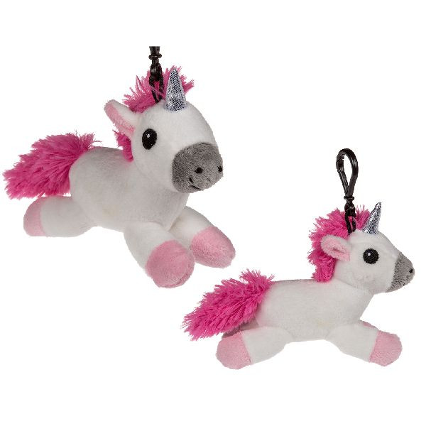 Unicorn Sleutelhanger - Pluche - met Geluid - Prijs per Stuk