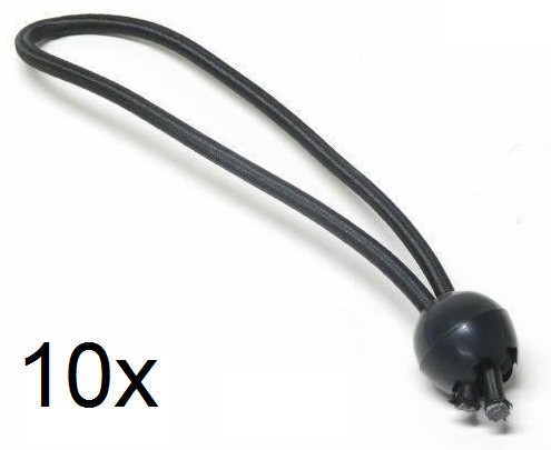 Elastiek - 10 stuks voor Beschermrand of onderkant van het vangnet - 20 cm