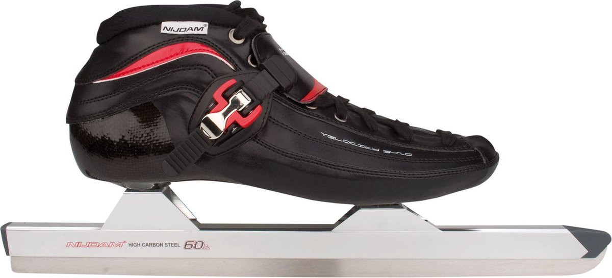 Nijdam Norenschaats Supreme Shaper - Carbon Laag - Thermoplastisch - Maat 43 - Zwart