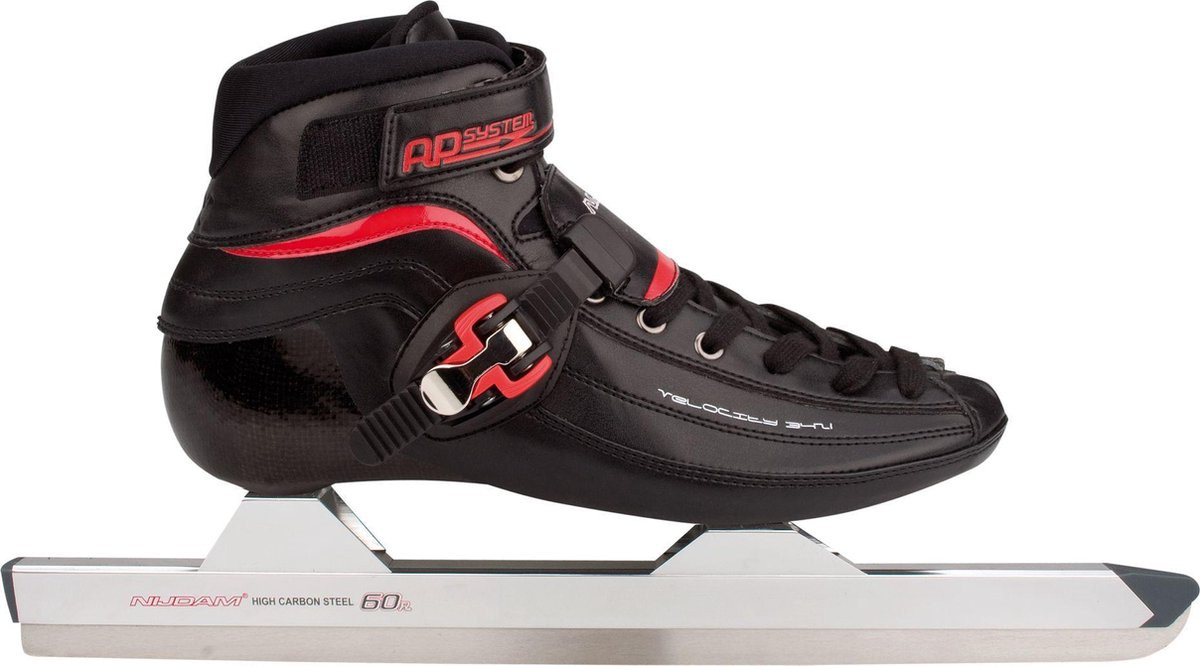 Nijdam Norenschaats Simply the Best - Carbon Hoog - Thermoplastisch - Maat 38 - Zwart