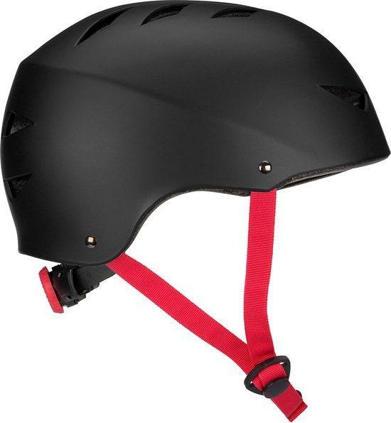 Skate Helm Dark Fyre -  Verstelbaar - Zwart / Rood - Maat L