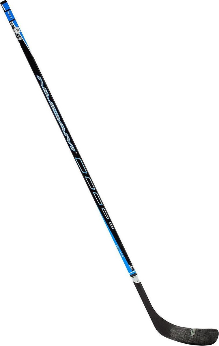IJshockeystick Hout / Glasfiber - Senior - 155 cm - Zwart / Blauw  