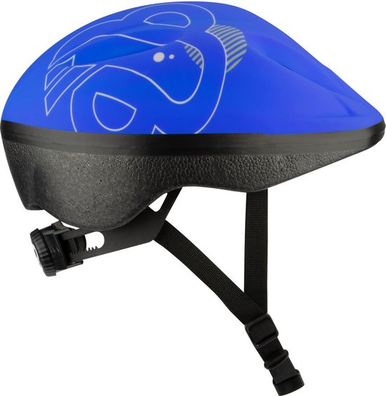 Junior Helm Sky Base - Blauw / Zwart / Zilvergrijs