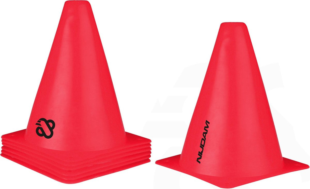 Slalom Pilonnen set - 23 cm - 6 Stuks