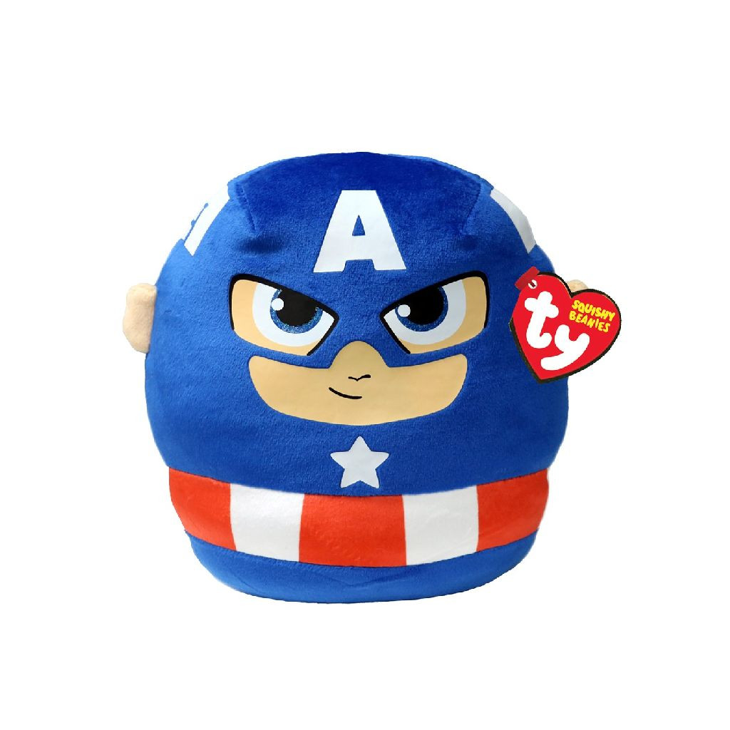 Ty Squish a Boo Marvel - Captain America - Knuffel - 20 cm