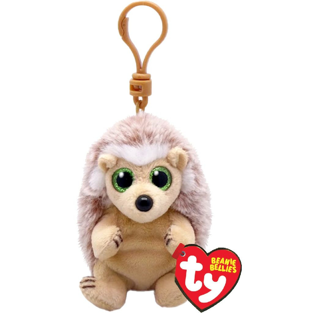 Ty Beanie Babies Bellies Clip - Bumper Hedgehog - Sleutelhanger - 10 cm