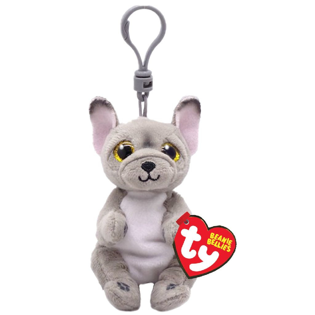 Ty Beanie Babies Bellies Clip - Wilfred Dog - Sleutelhanger - 10 cm
