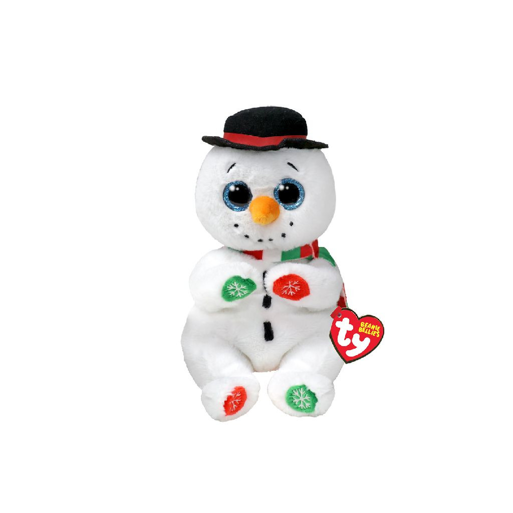 Ty Beanie Babies Bellies Christmas Snowman Weaterby - Knuffel - 15 cm