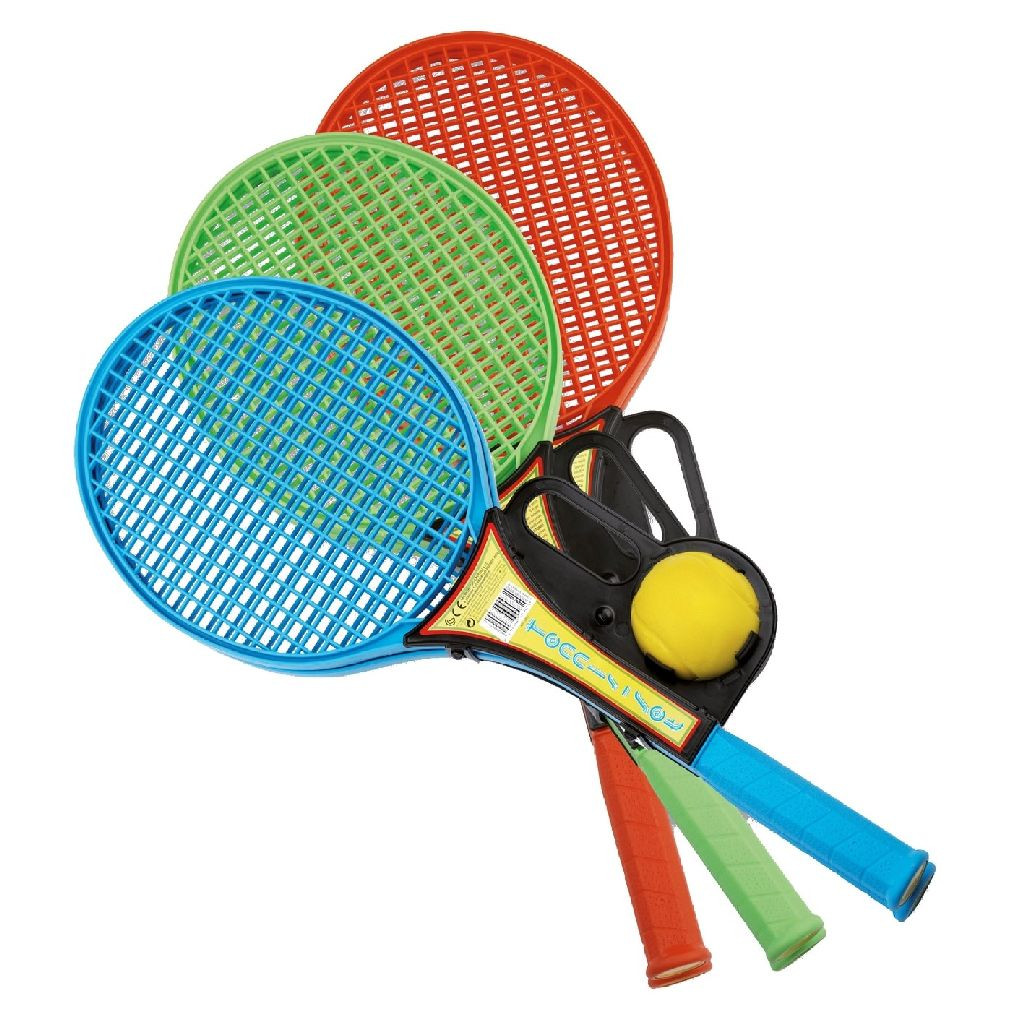 SportX Soft Tennisset - met 2 Rackets en Bal