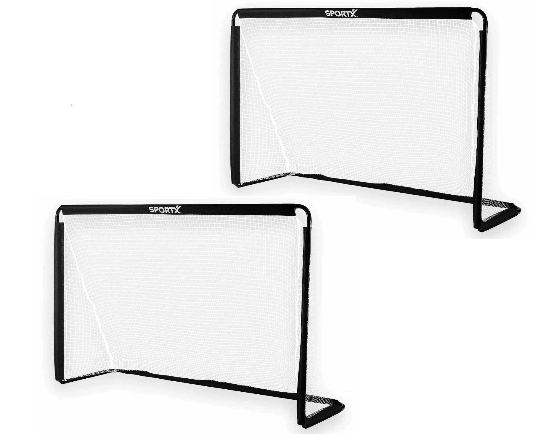 SportX Metalen Goals - Voetbaldoelen - 2 Stuks - 182 x 60 x 122 cm