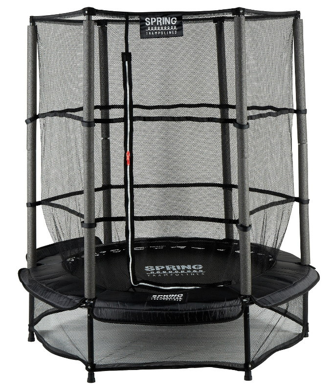 SPRING Trampoline met Veiligheidsnet - 140 cm - Zwart