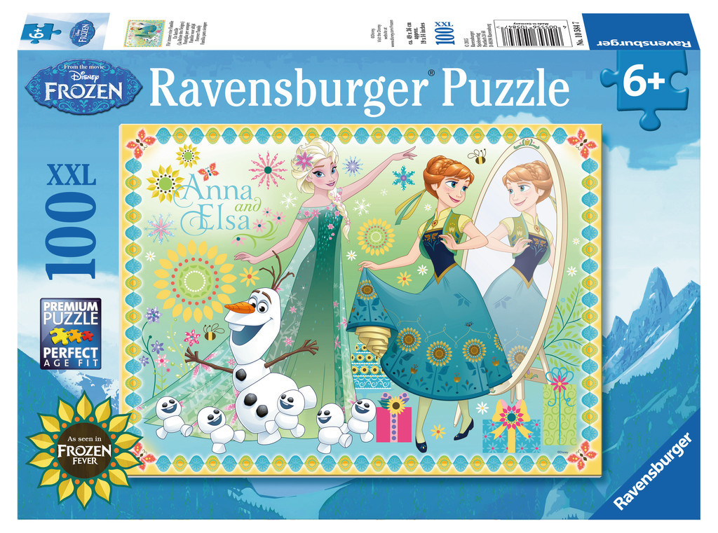 Ravensburger Puzzel Disney Frozen Fever - Legpuzzel - 100 stukjes - XXL