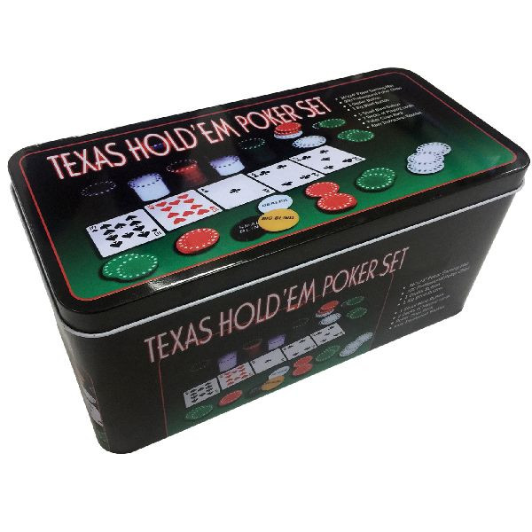Texas Hold'em Poker Set in Blik