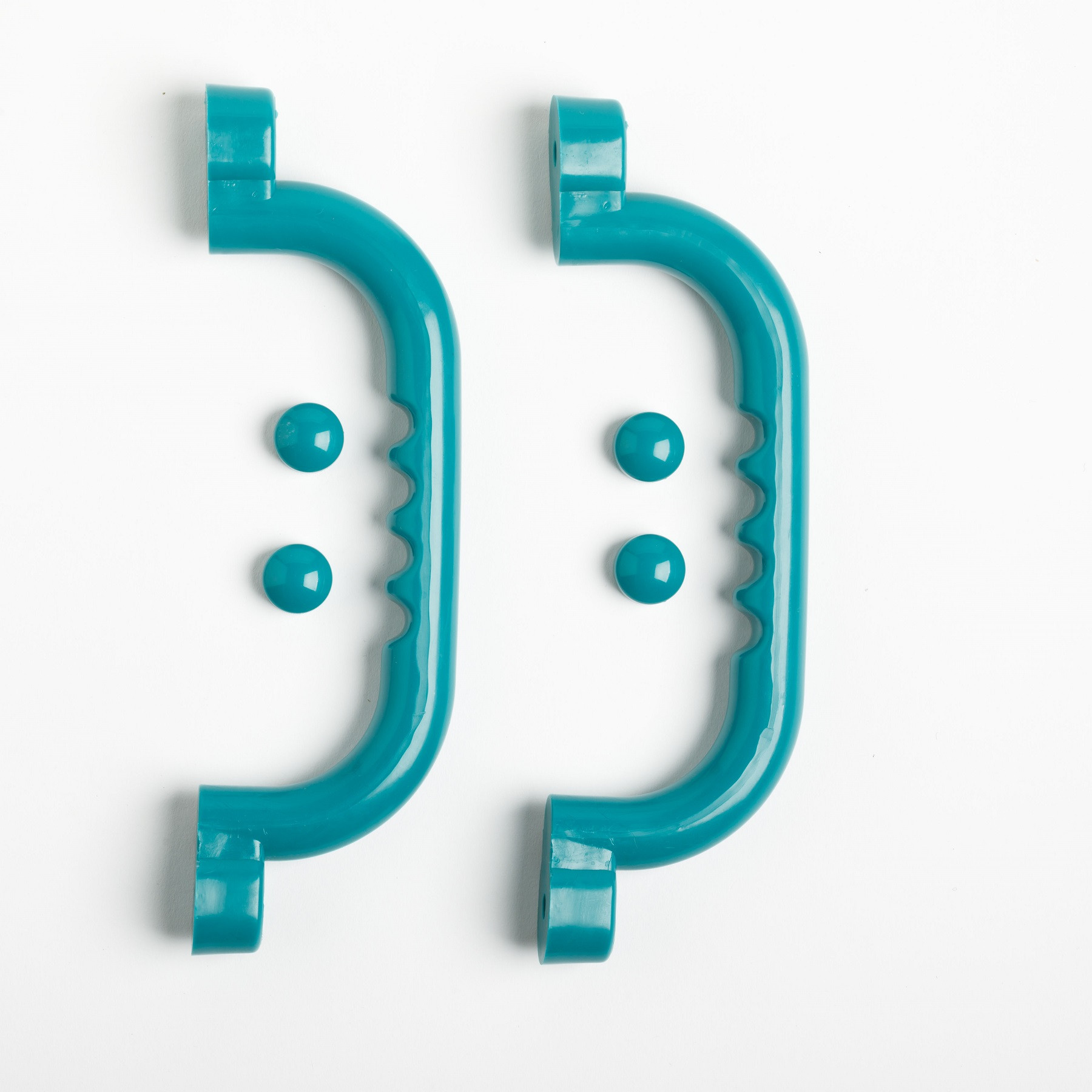 Kunststof Handgrepen Set - Turquoise