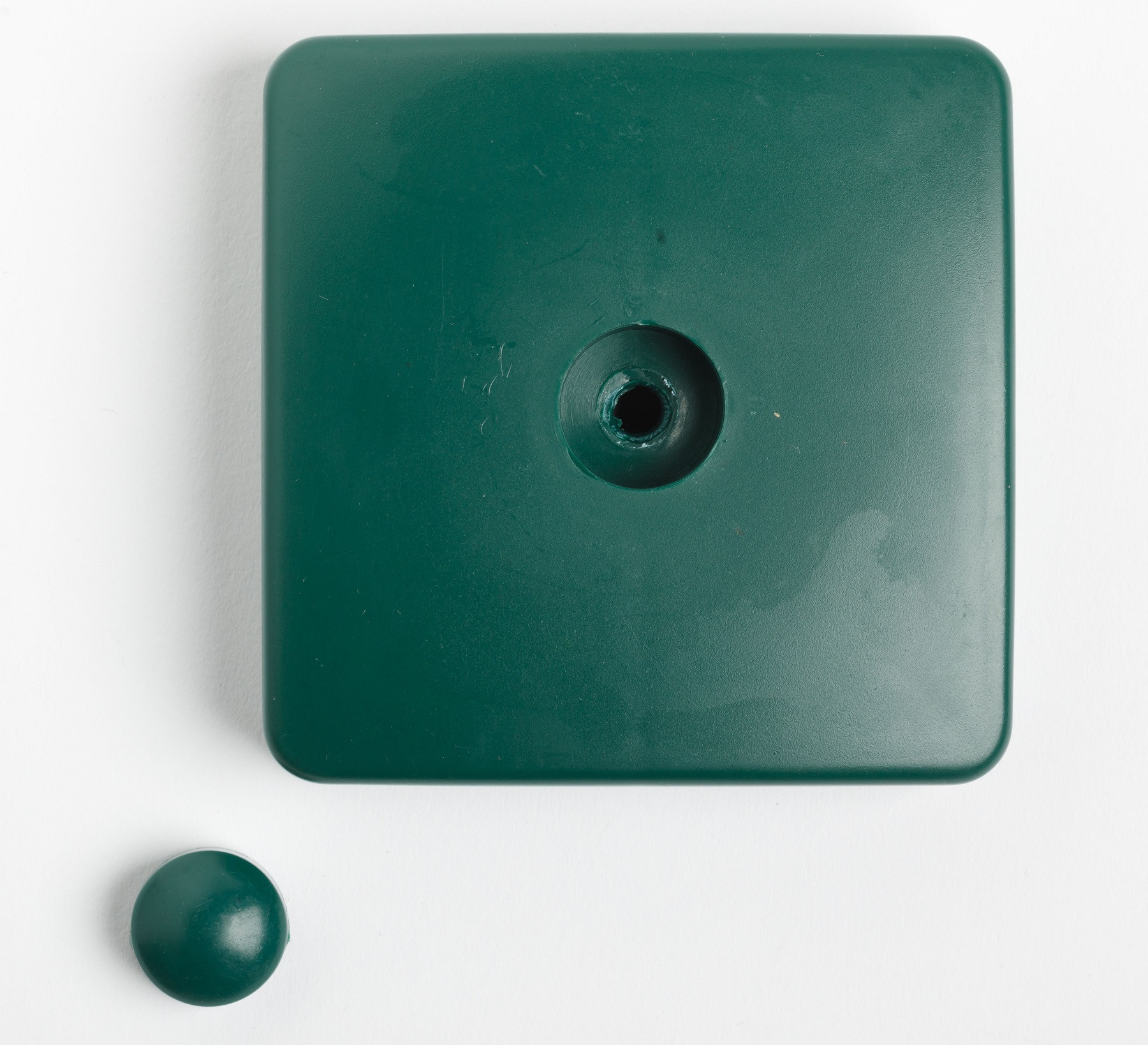 Kunststof Paalkap 90 x 90 mm - Donkergroen