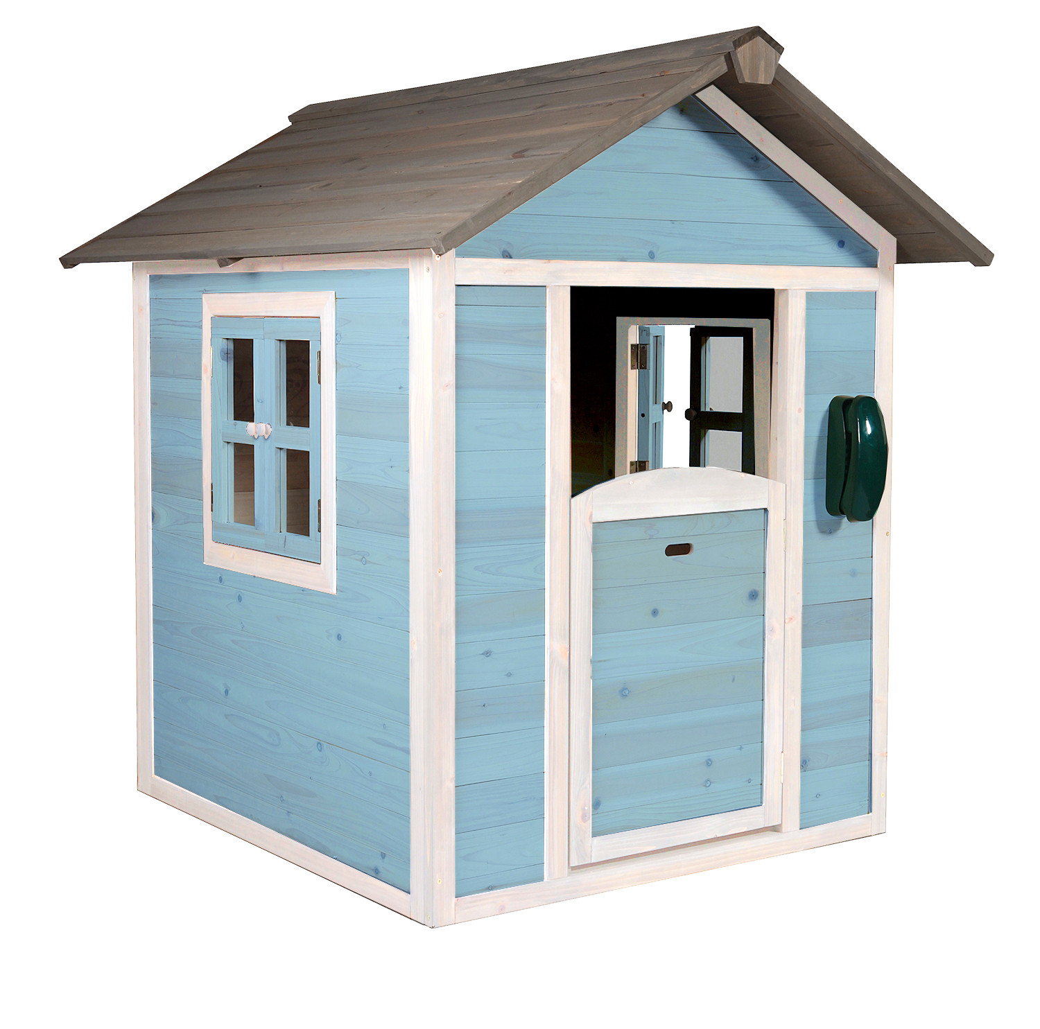 AXI Lodge Caribean Blauw/Wit - Speelhuis Hout
