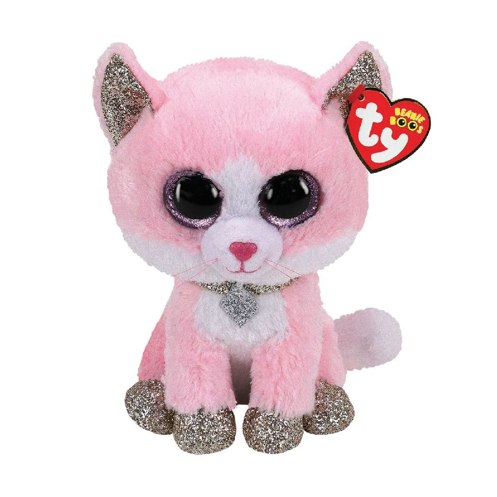 Ty Beanie Buddy - Fiona Pink Cat - 24 cm - Knuffel