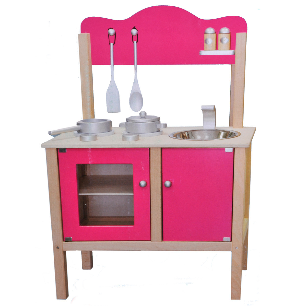 Houten Keuken - Roze