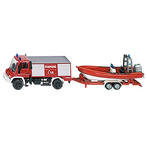Siku Brandweer met Boot - Frankrijk