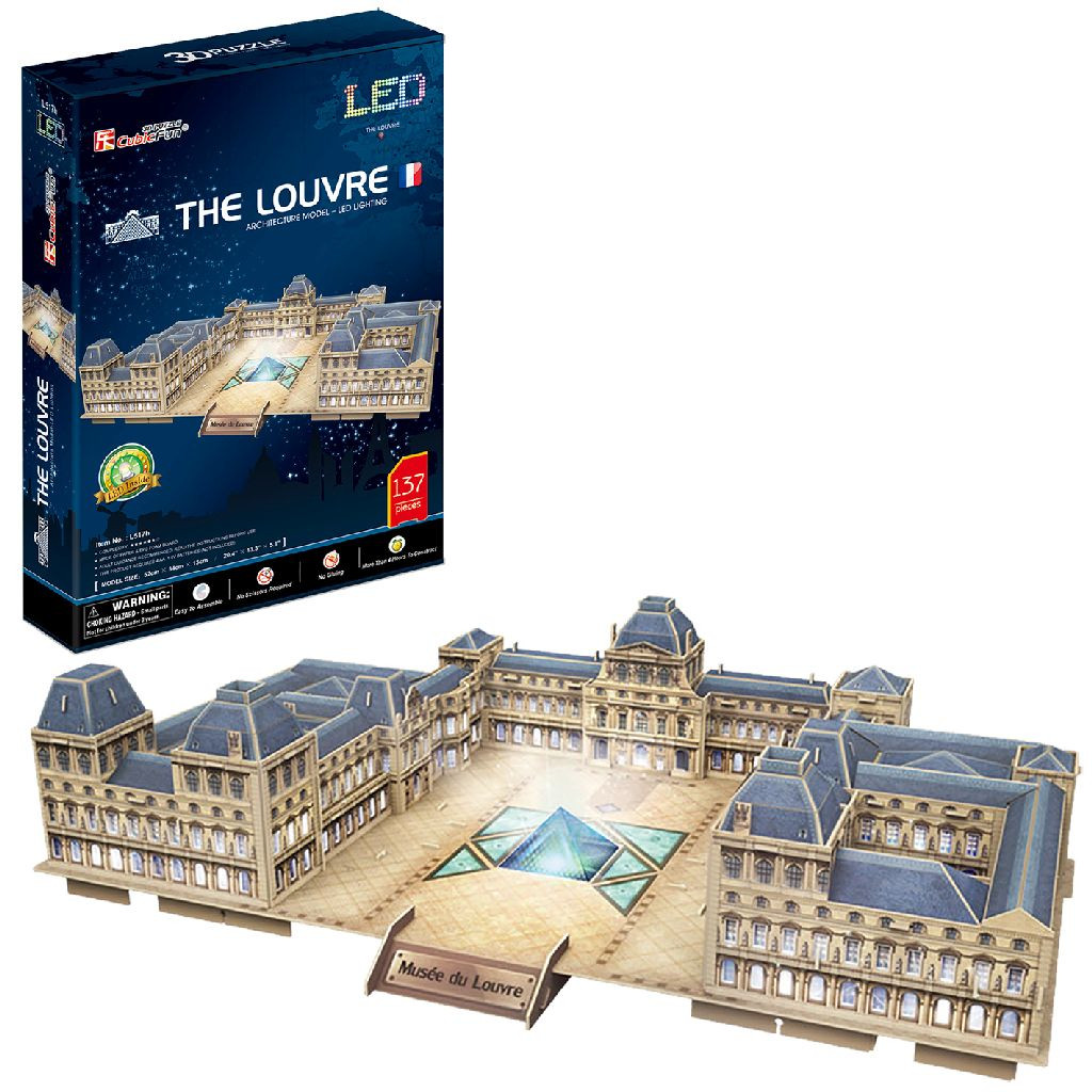 Cubic Fun The Louvre 3D Puzzel Led