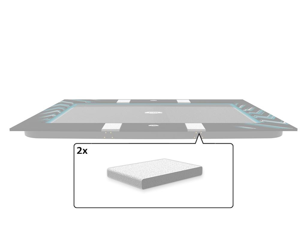 BERG Trampoline Beschermrand Onderdeel - Ultim Elite - Klein Recht Schuimdeel Voor Beschermrand (2x)