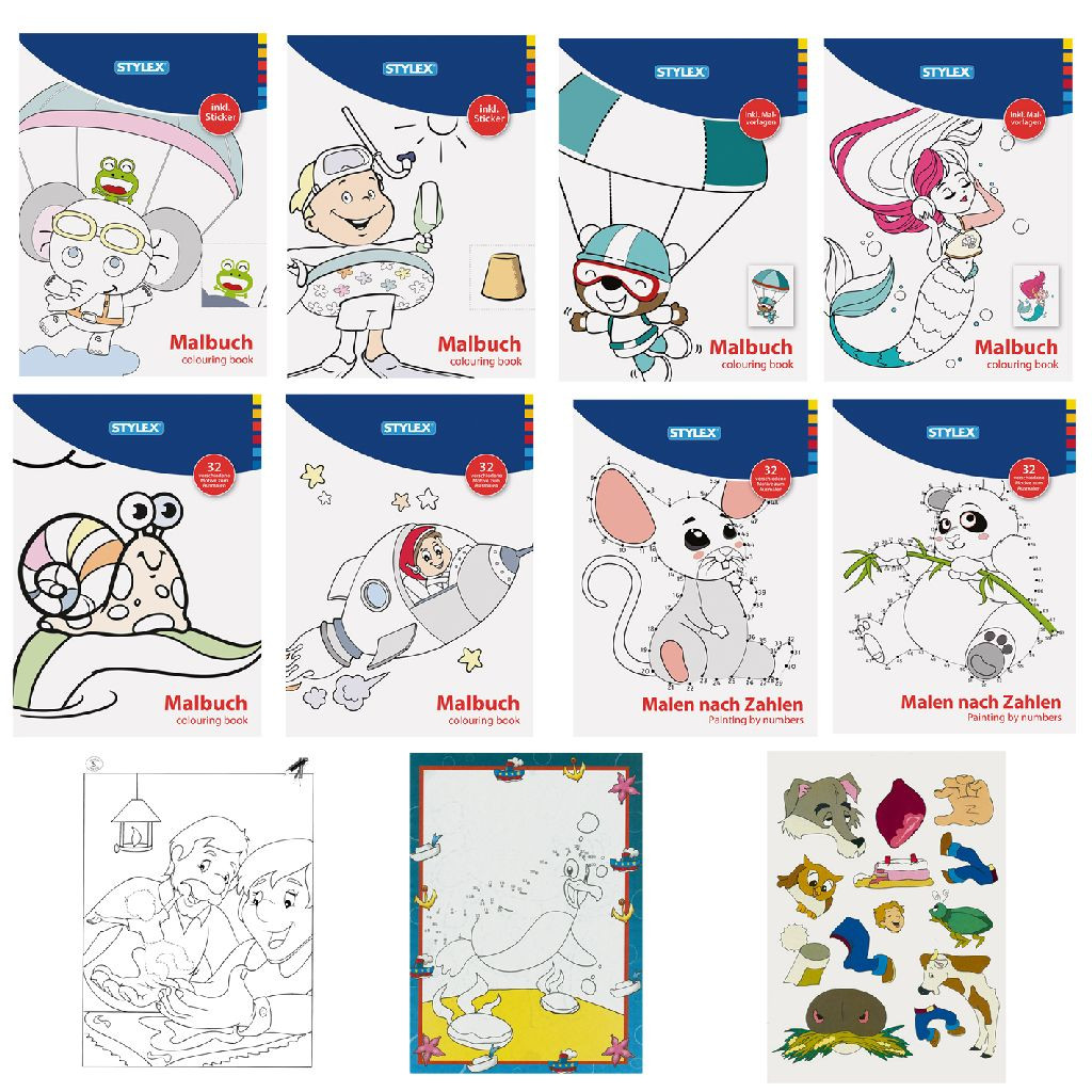 Kleur- Doe- en Stickerboek - Prijs per Stuk