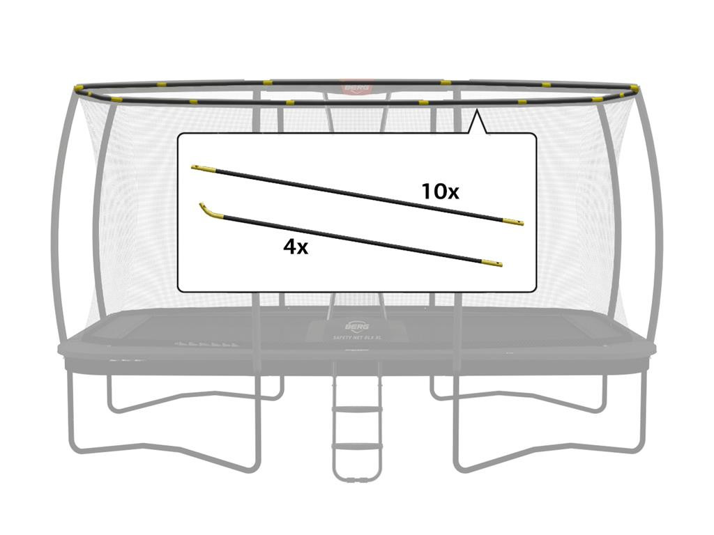 BERG Trampoline Veiligheidsnet Onderdeel - Ultim Safety Net DLX XL - Hoepelset 410
