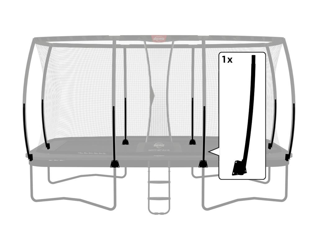 BERG Trampoline Veiligheidsnet Onderdeel - Ultim Safety Net DLX XL - Klem + Onderpaal 500