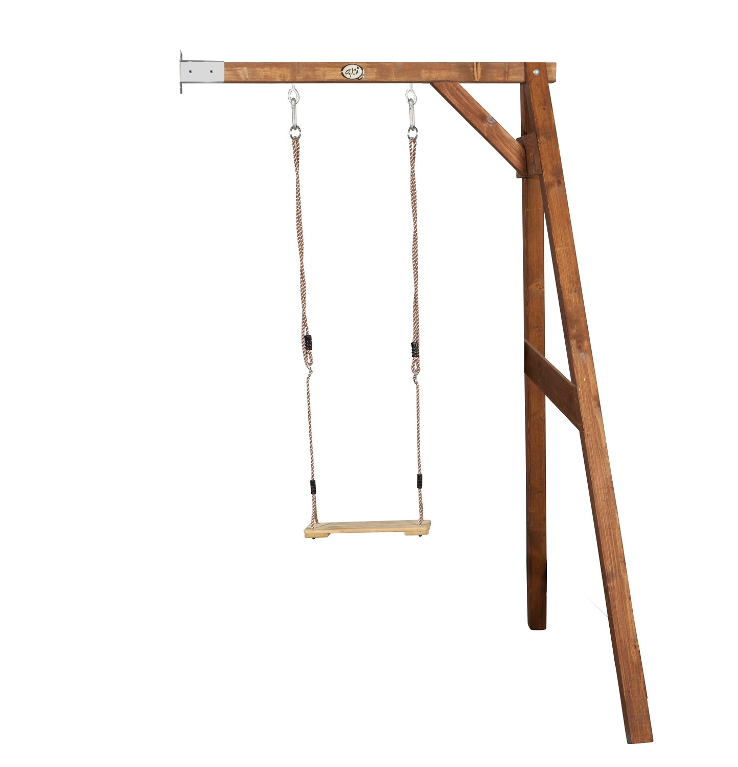 AXI Enkele houten schommel aanbouw bruin