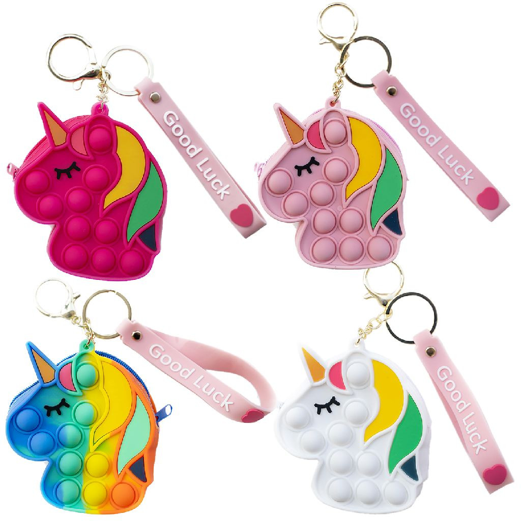 Pop It Sleutel Tasje - 6,5 x 3,5 x 9,3 cm - Assortiment