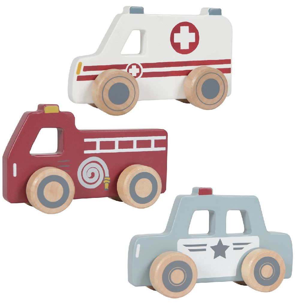 Little Dutch Houten Auto's - Hulpverlening