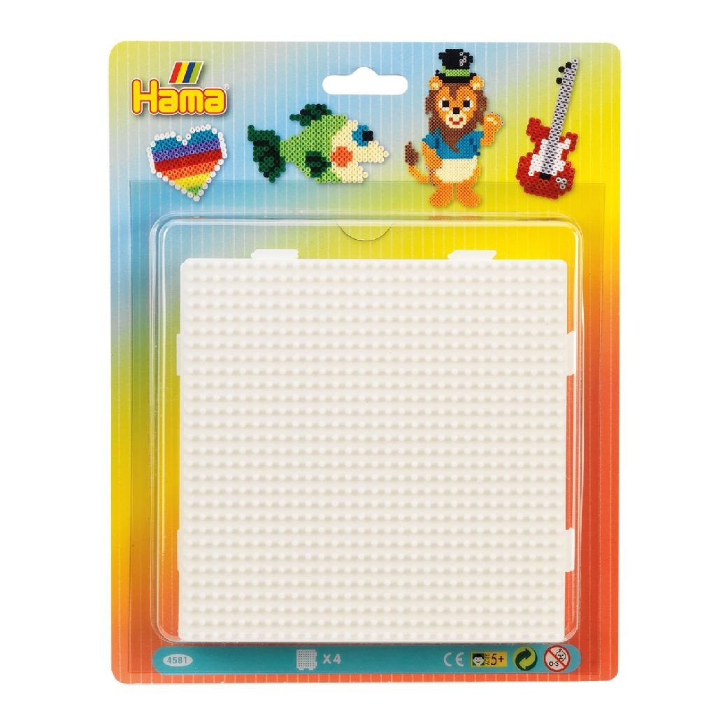 Hama 4581 Grondplaat - 4 Stuks - Wit