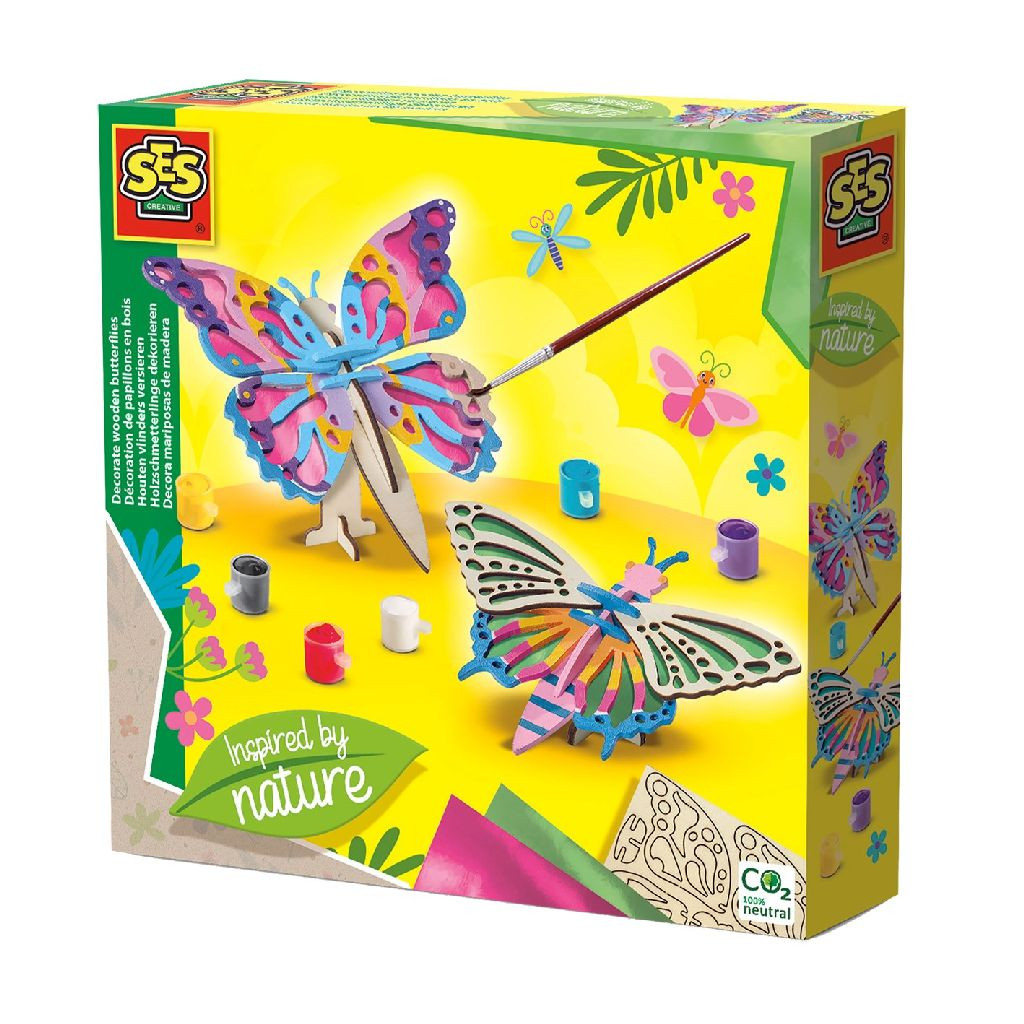 SES 14035 Houten Vlinders Versieren
