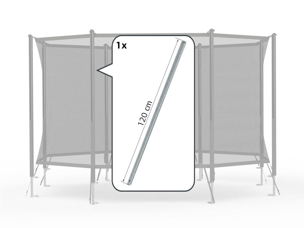 BERG Trampoline Veiligheidsnet Onderdeel - Safety Net Comfort - Bovenpaal met gat voor veerclip