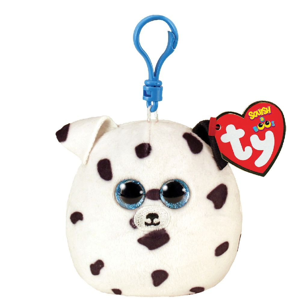 Ty Squish A Boo Clips Fetch Dog - Sleutelhanger - 8 cm