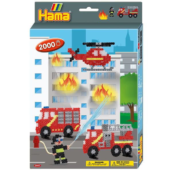 Hama Strijkkralen Brandweer 2000 delig