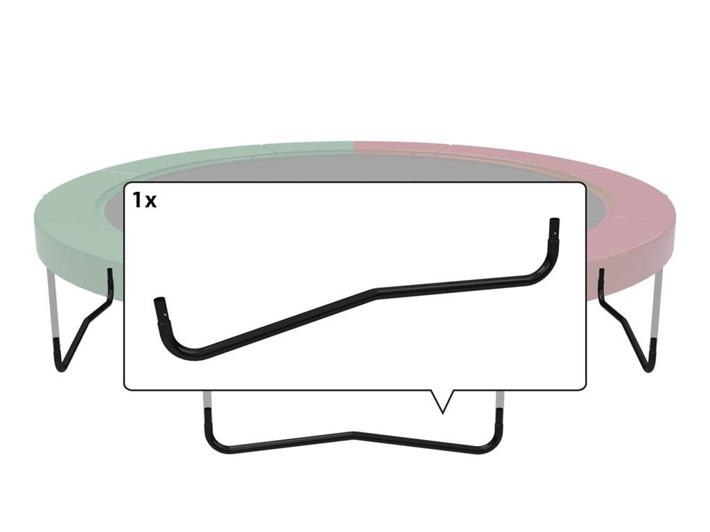 BERG Trampoline Frame Onderdeel - Elite+ - W-poot T-series - 430 cm - Zwart