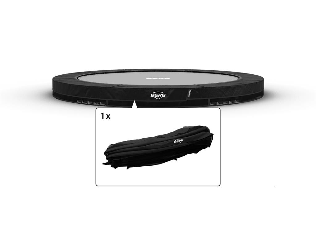 BERG Trampoline Beschermrand Champion - InGround - 430 cm - Zwart