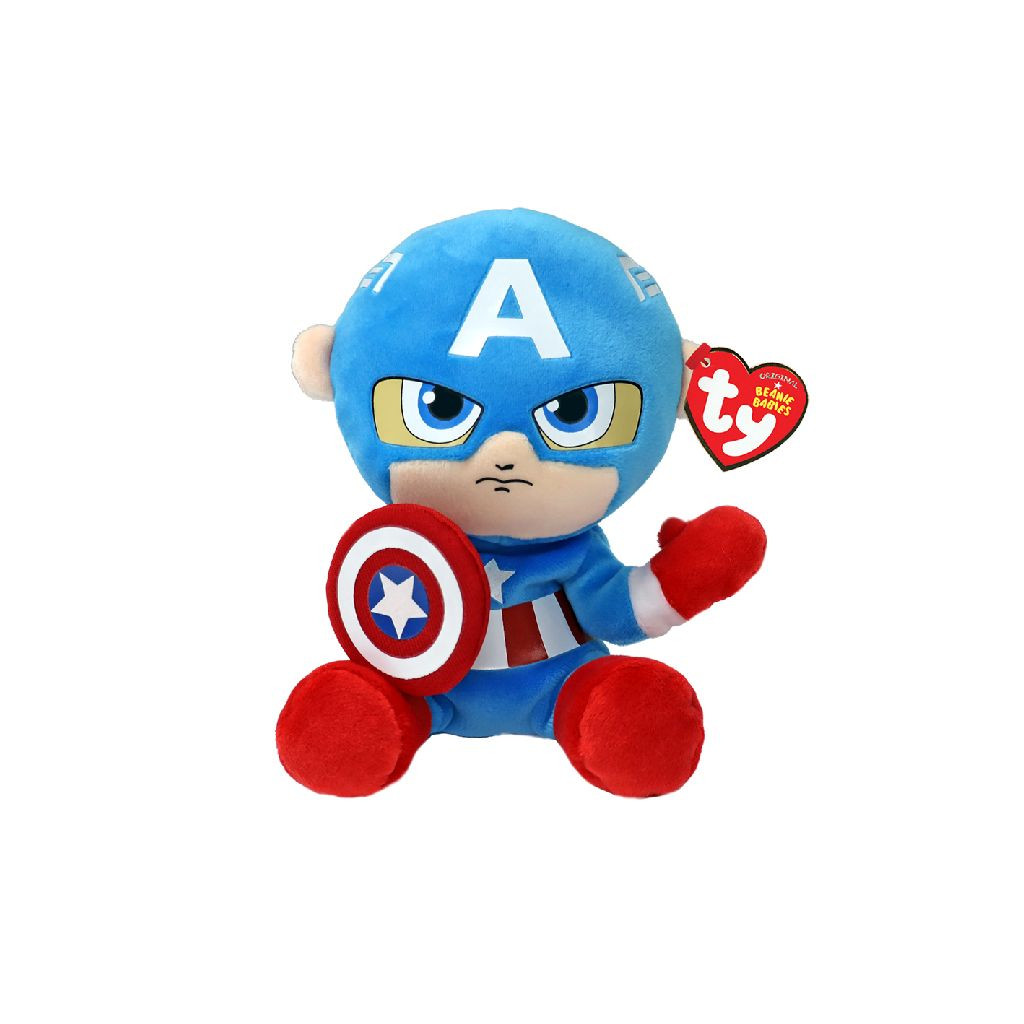 Ty Beanie Babies Marvel - Captain America - Soft - 15 cm
