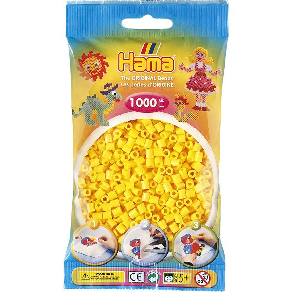 Hama Strijkkralen 1000st. Beads Geel
