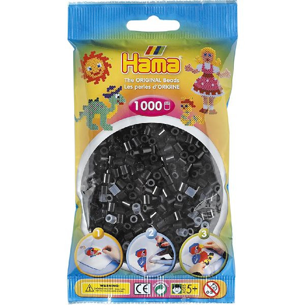 Hama Strijkkralen 1000st. Beads Zwart