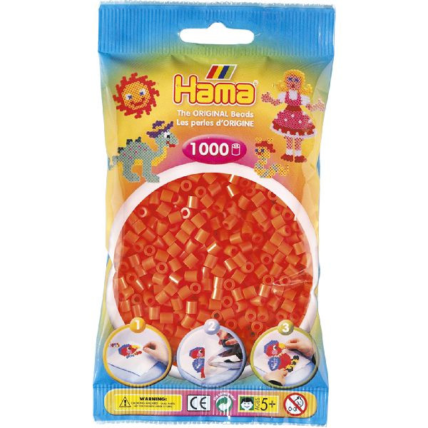 Hama Beads Oranje 1000 Stuks - Strijkkralen