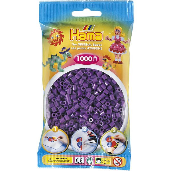 Hama Strijkkralen 1000st. Beads Paars